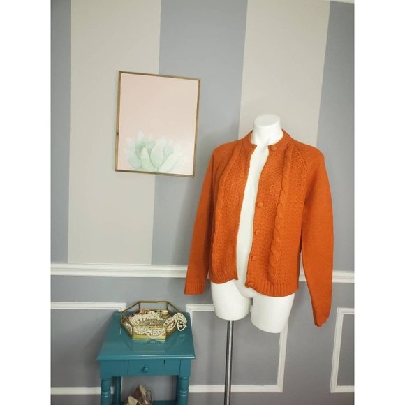 Women Knit Cardigan, 60s Cardigan - Picture 5 of 6